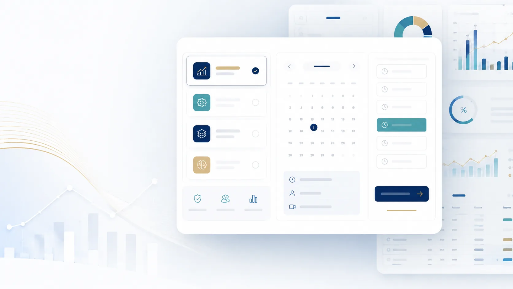 Premium contact and consultation interface